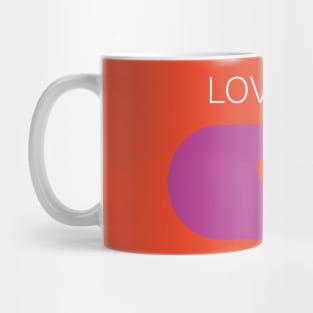 Cute heart  love pill for soulmates couples or valentines day Mug